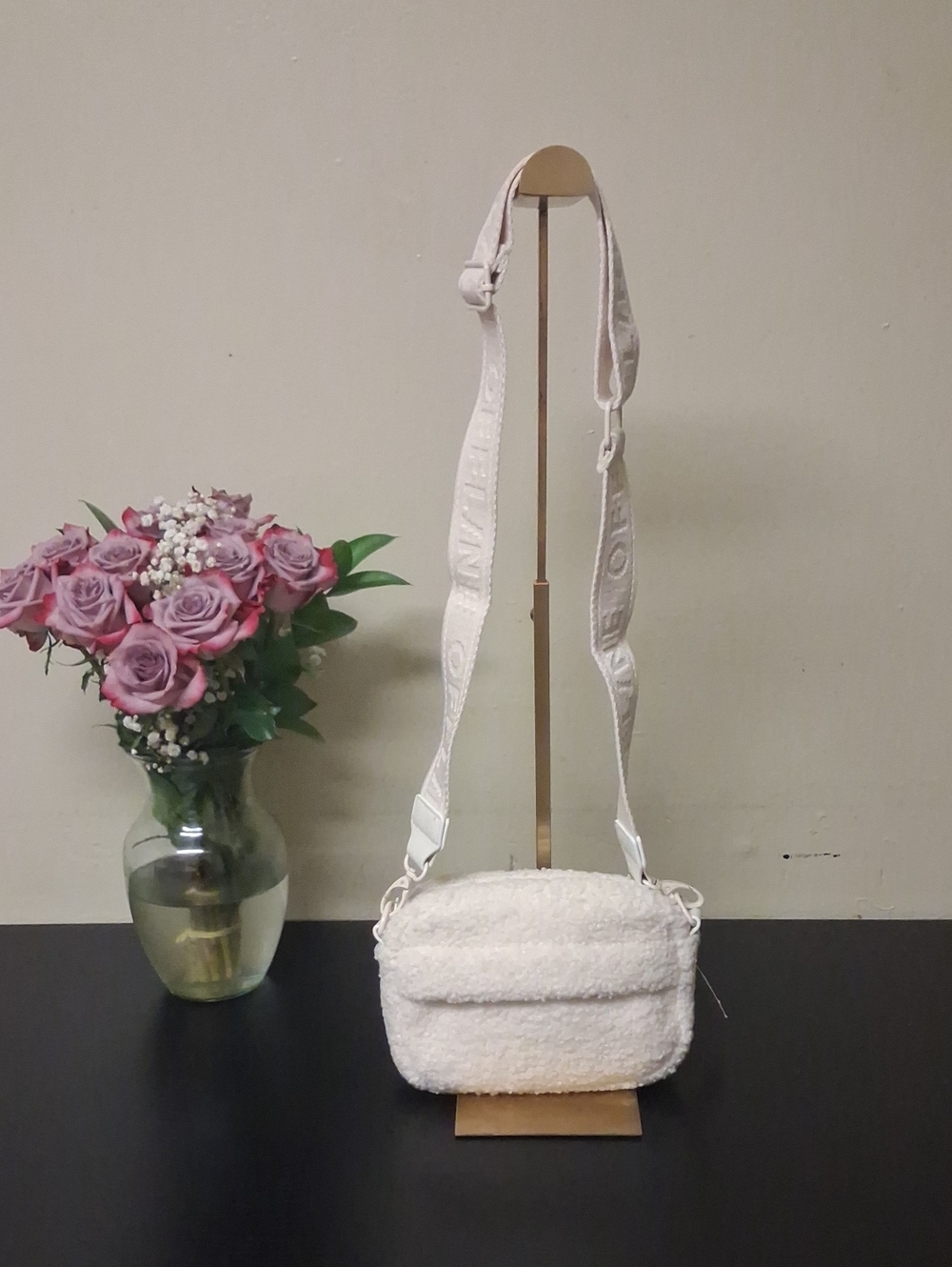 Offline Sherpa Crossbody Bag with Adjustable Strap